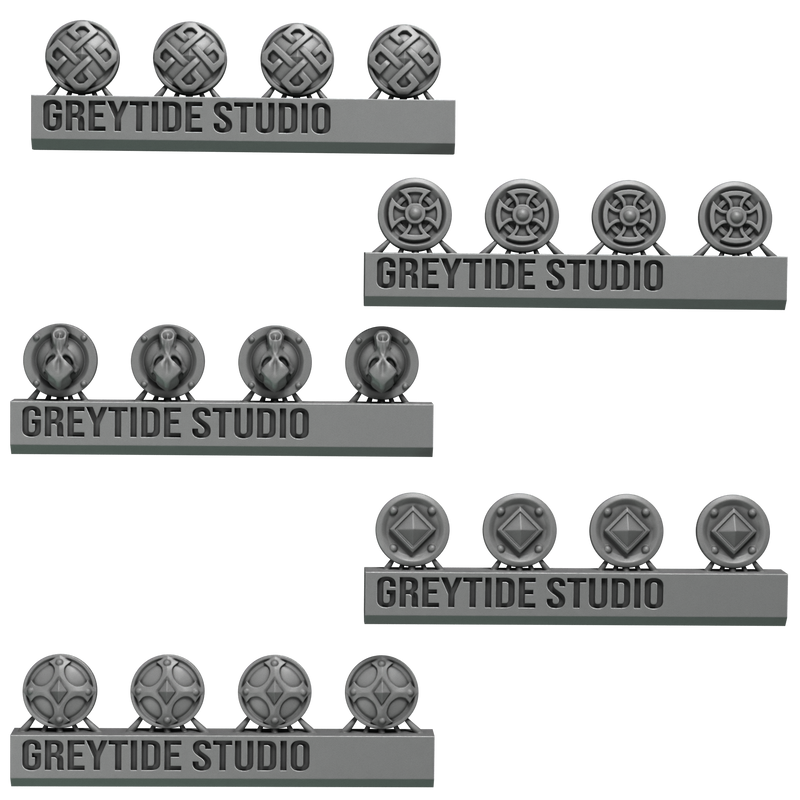 Medal Decoration Pack Primal Hounds Conversion Bits For 28mm 32mm Sci-fi Space Knights