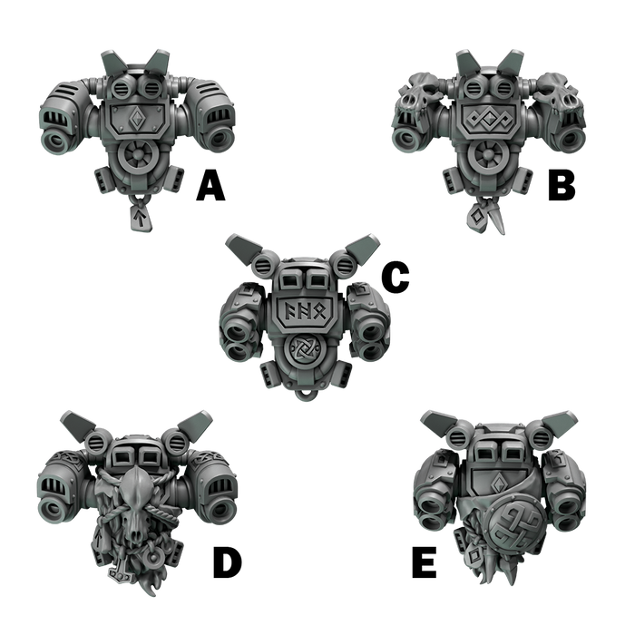 Space Warrior Jump Packs | Primal Hounds | Grey Tide Studio | Sci-Fi Grimdark Custom Bitz Wargaming Miniatures 28mm 32mm