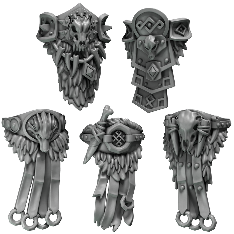 Loin Cloths Pack C Primal Hounds Conversion Bits For 28mm 32mm Sci-fi Space Knights