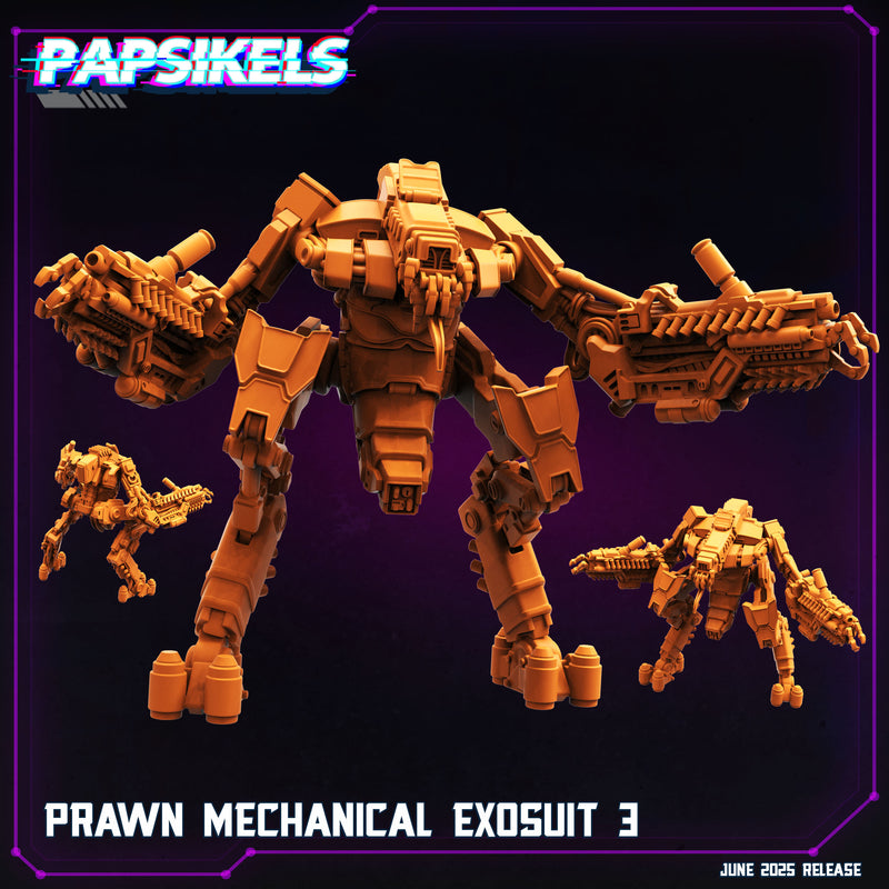 Prawn Mechanical Suit Miniatures | Cyberpunk | Papsikels
