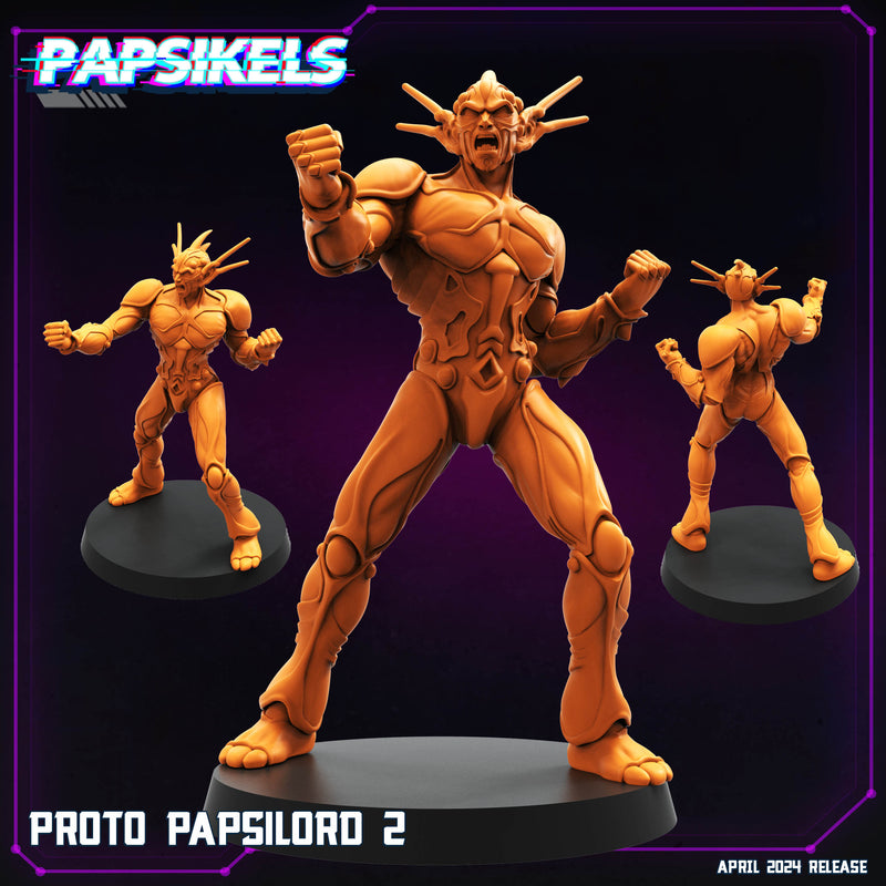 Proto Papsilord Miniatures | Cyberpunk Sci-Fi Miniature | Papsikels
