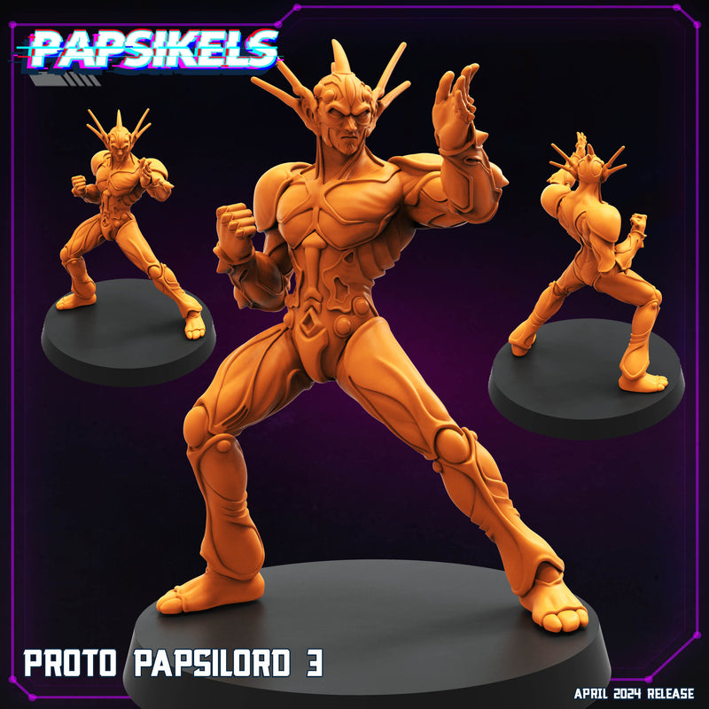 Proto Papsilord Miniatures | Cyberpunk Sci-Fi Miniature | Papsikels