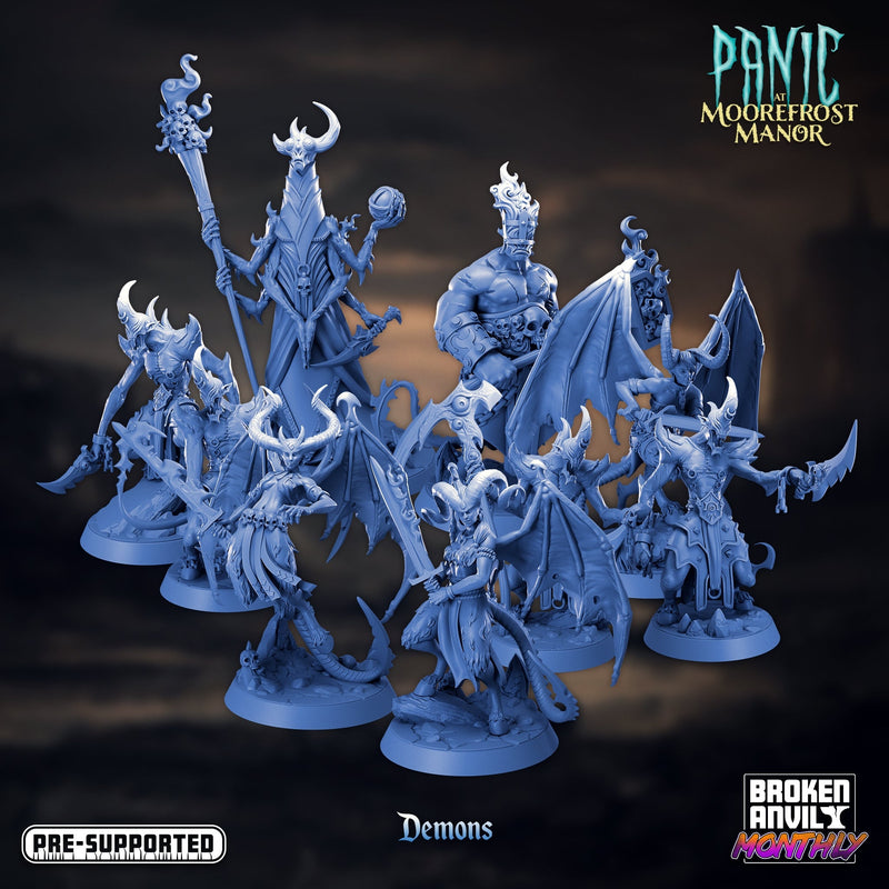 Panic at Moorefrost Manor Miniatures (Full Set) | Tabletop RPG Miniature TabletopXtra