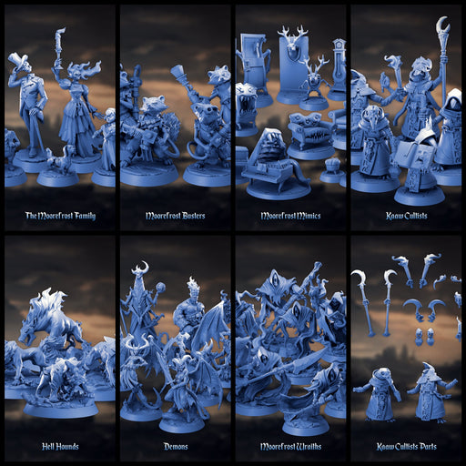 Panic at Moorefrost Manor Miniatures (Full Set) | Tabletop RPG Miniature TabletopXtra