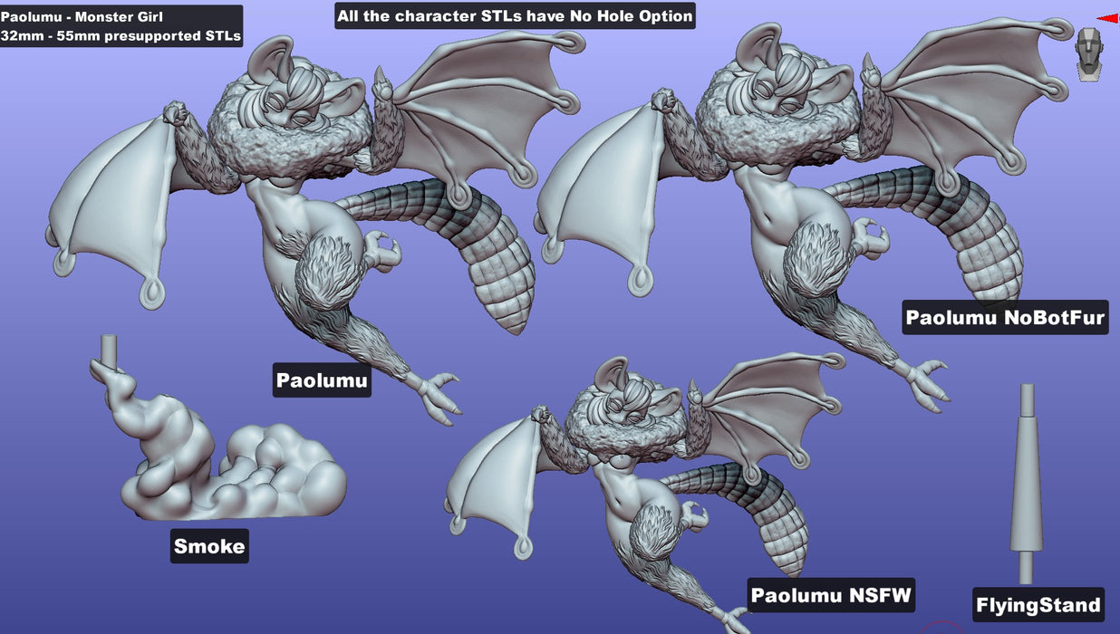 Monster Girl Paolumu | Pin-up | Gaz Minis | [Multi-Listing]