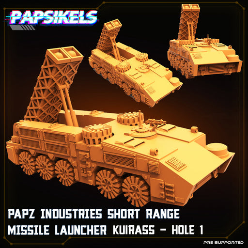 Papz Industries Short Range Missile Launcher Kuirass | Sci-Fi Specials | Sci-Fi Miniature | Papsikels TabletopXtra