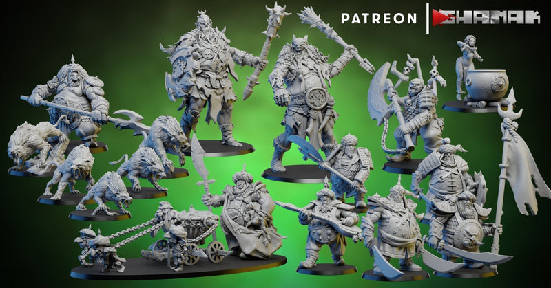 Persian Ogre Miniatures (Full Set) | Ogres | Fantasy Miniature | Ghamak TabletopXtra