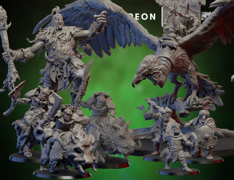 Persian Orc Miniatures (Full Set) | Orcs | Fantasy Miniature | Ghamak TabletopXtra