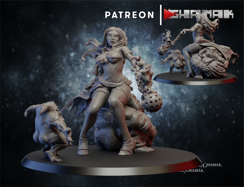 Pestilence Pinup | Chaos | Fantasy Miniature | Ghamak TabletopXtra