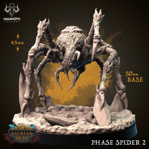 Phase Spider B | Saurian Isle | Fantasy Tabletop Miniature | Mammoth Factory TabletopXtra