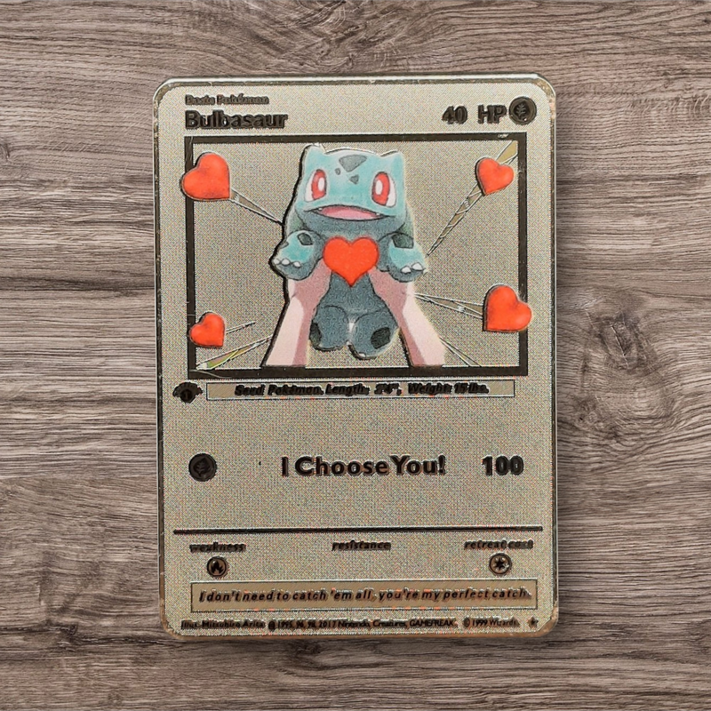 Anniversary I Choose You - Metal Pokemon Card