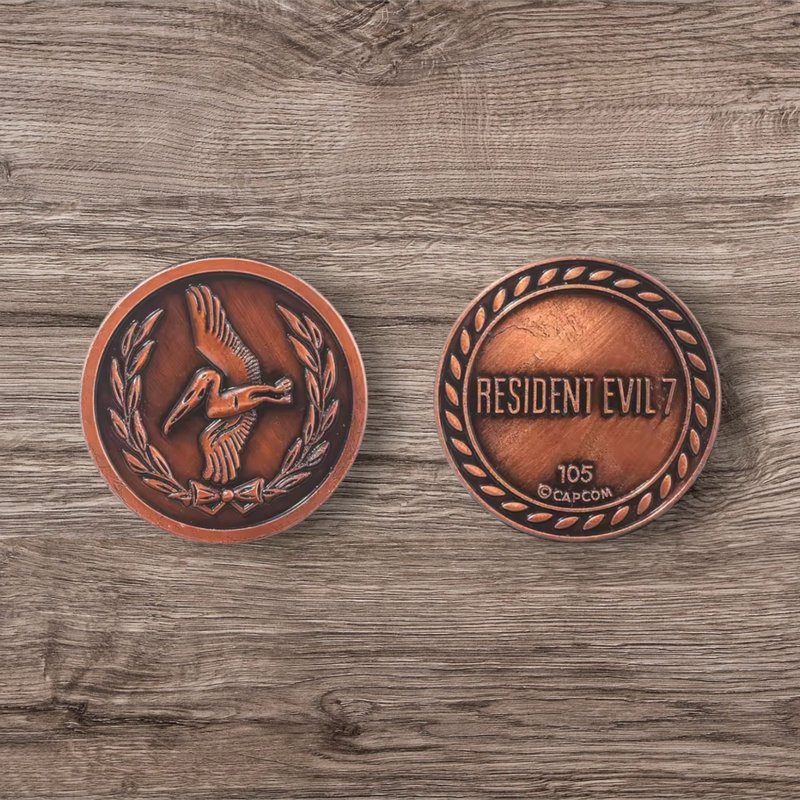 Resident Evil VII - Collectible Metal Coin Token Cosplay Prop