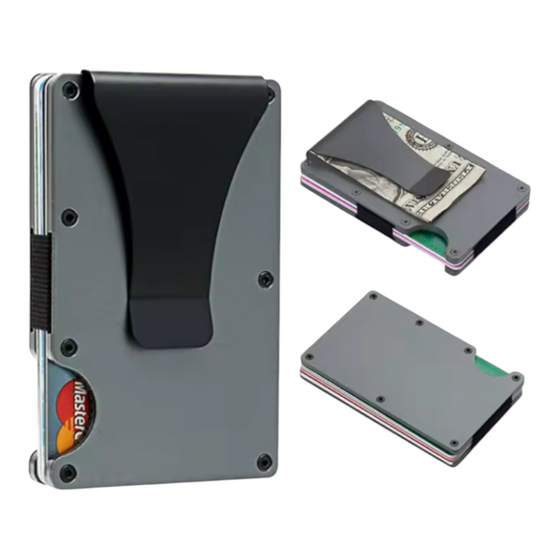 Custom Engraved Premium Metal Wallet RFID Blocking