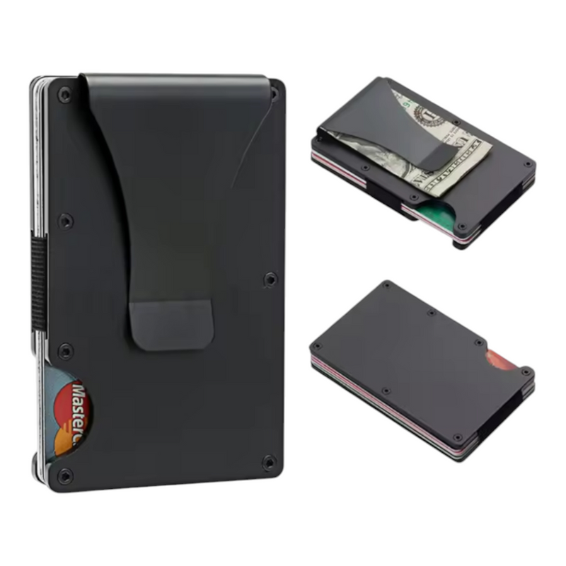 Custom Engraved Premium Metal Wallet RFID Blocking