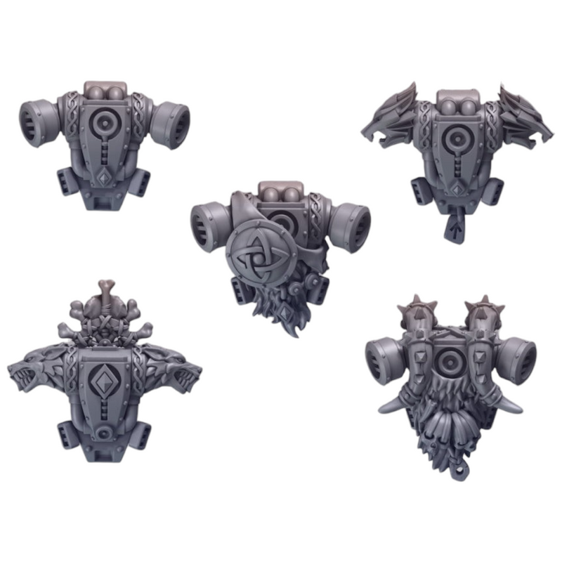 Backpacks Pack 1 Primal Hounds Conversion Bits For 28mm 32mm Sci-fi Space Knights