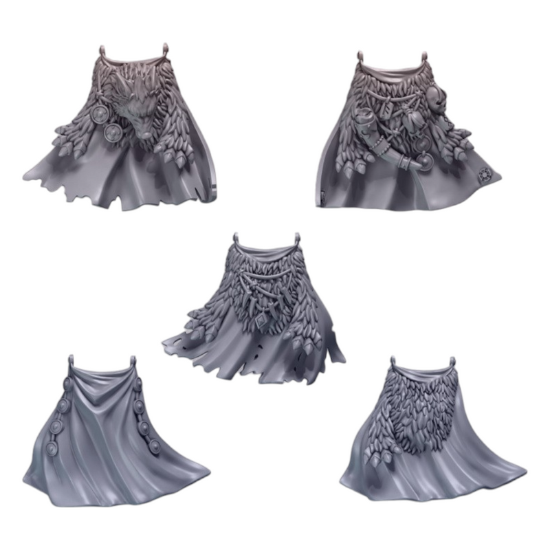 Big Cloaks Primal Hounds Conversion Bits For 28mm 32mm Sci-fi Space Knights