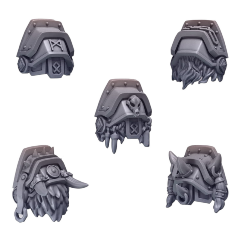 Pauldrons Pack 3 Primal Hounds Conversion Bits For 28mm 32mm Sci-fi Space Knights