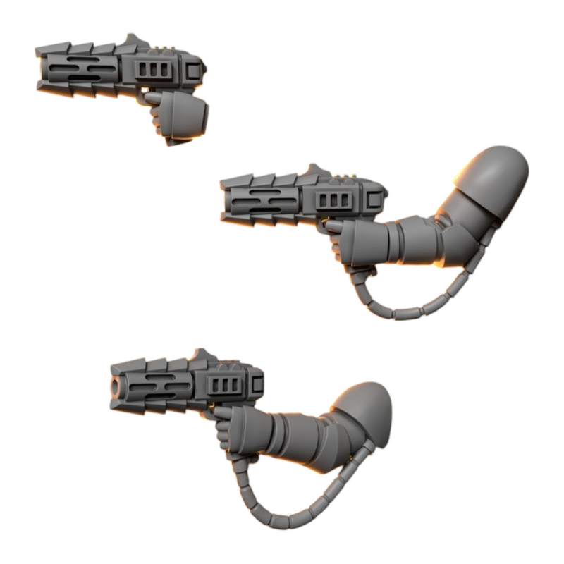 Pistols Anvil Wardens Conversion Bits For 28mm 32mm Sci-fi Space Knights