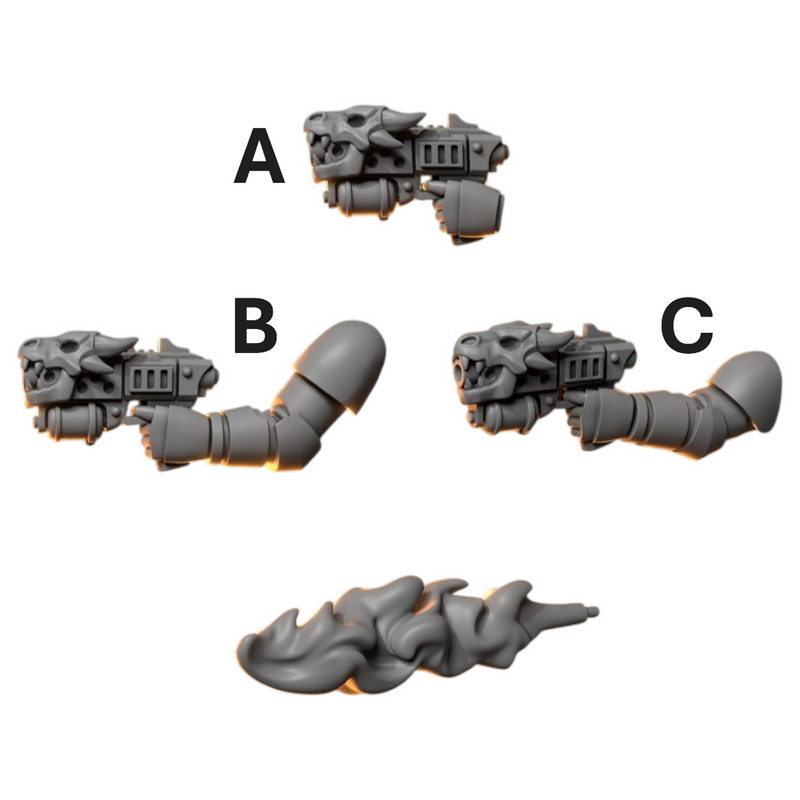 Pistols Anvil Wardens Conversion Bits For 28mm 32mm Sci-fi Space Knights