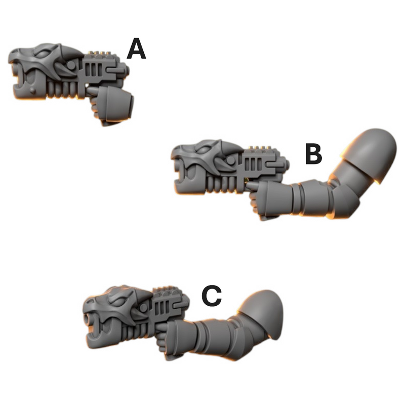 Pistols Anvil Wardens Conversion Bits For 28mm 32mm Sci-fi Space Knights