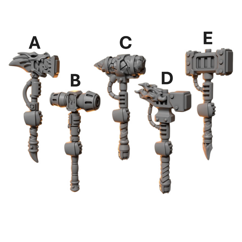 Hammers Anvil Wardens Conversion Bits For 28mm 32mm Sci-fi Space Knights