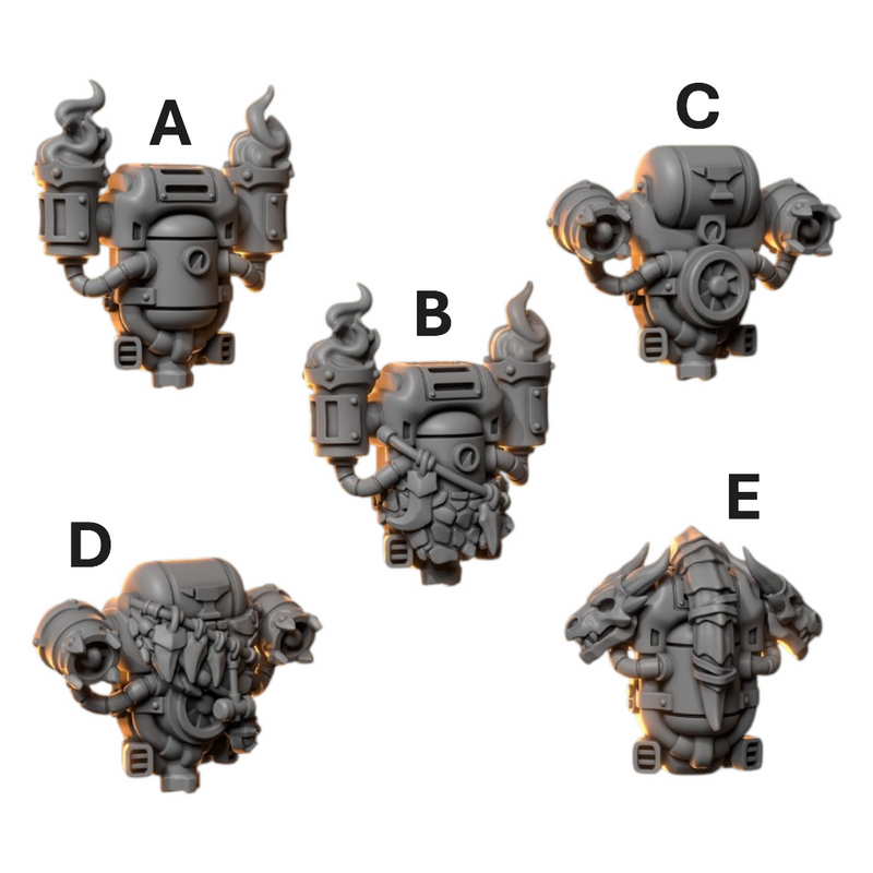 Backpacks Anvil Wardens Conversion Bits For 28mm 32mm Sci-fi Space Knights