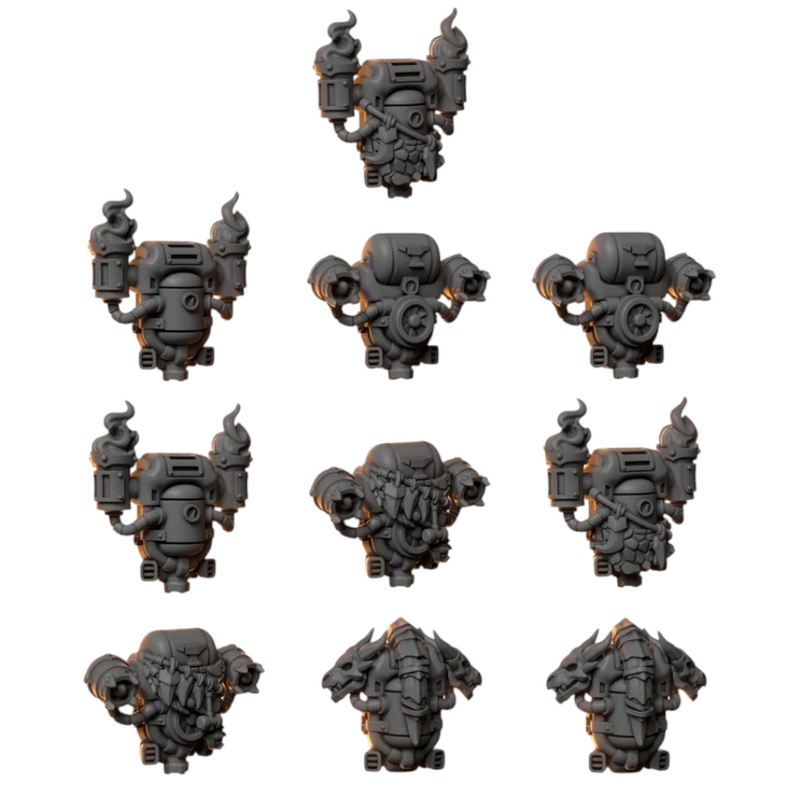 Backpacks Anvil Wardens Conversion Bits For 28mm 32mm Sci-fi Space Knights