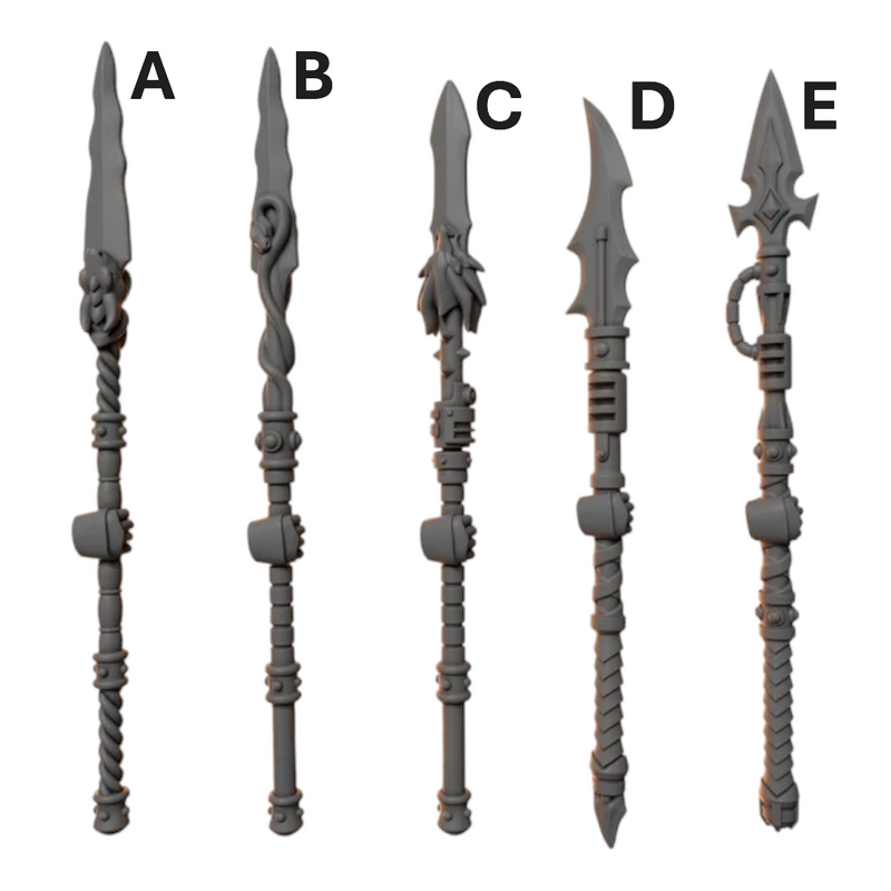 Spears Anvil Wardens Conversion Bits For 28mm 32mm Sci-fi Space Knights