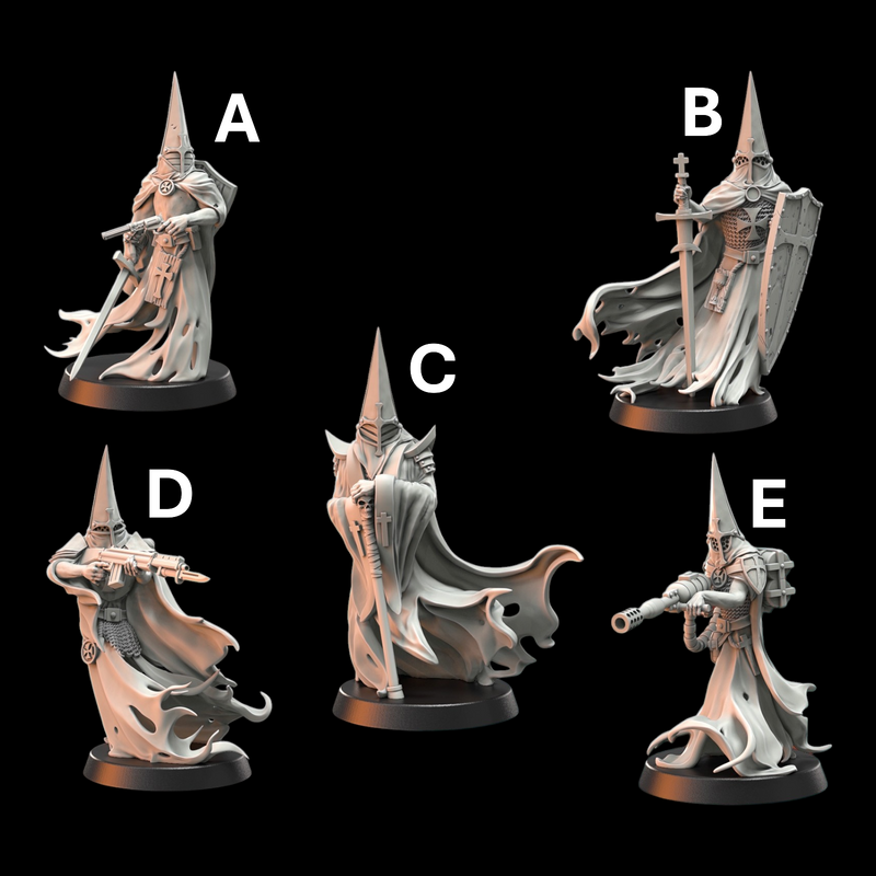 Wraith Pilgrims | Doomed Battalions | Trench Grimdark | Crab Miniatures