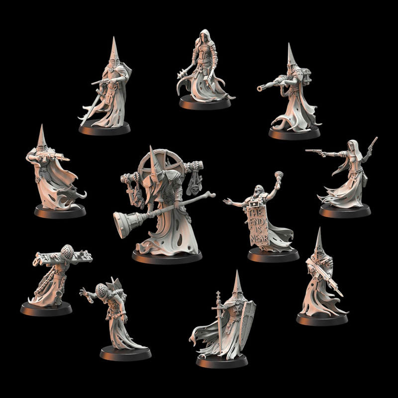 Wraith Pilgrims | Doomed Battalions | Trench Grimdark | Crab Miniatures