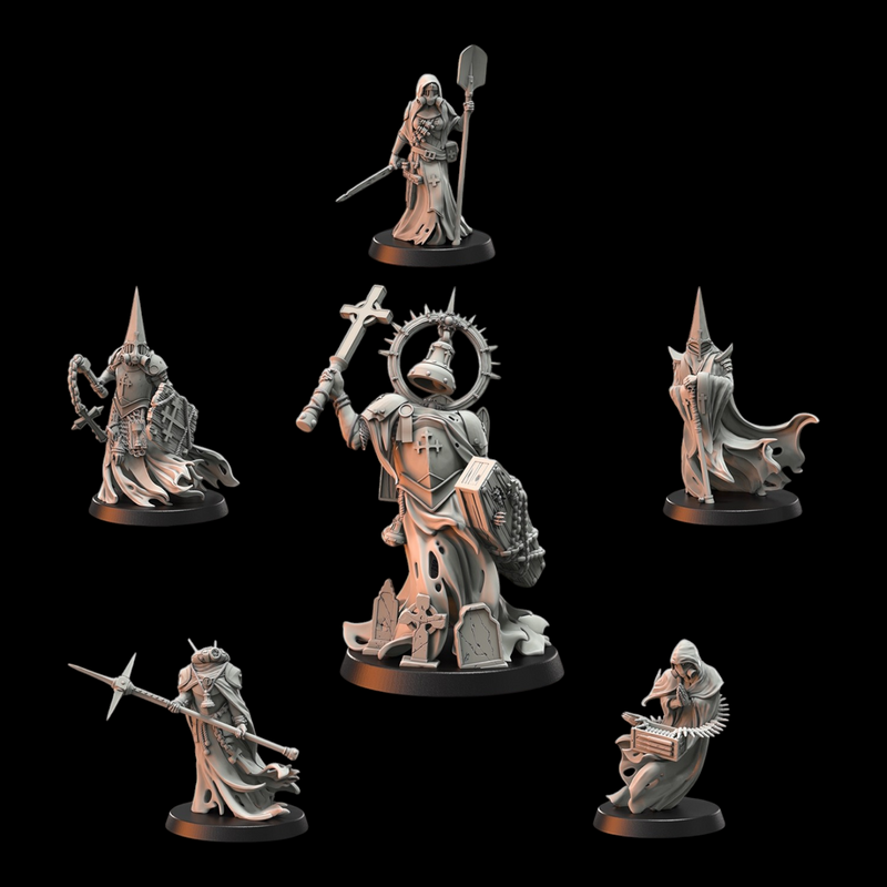Wraith Pilgrims | Doomed Battalions | Trench Grimdark | Crab Miniatures
