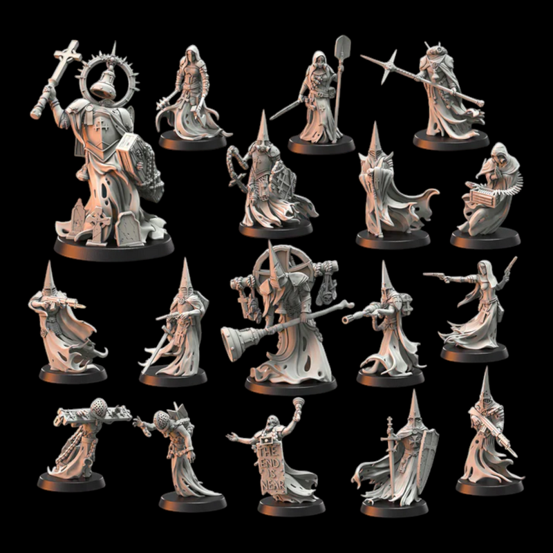 Wraith Pilgrims | Doomed Battalions | Trench Grimdark | Crab Miniatures