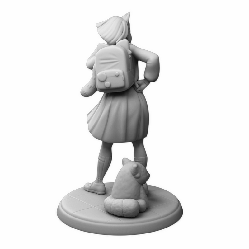 Red Panda Fangirl | Magical Girl | Twin Goddess Miniatures