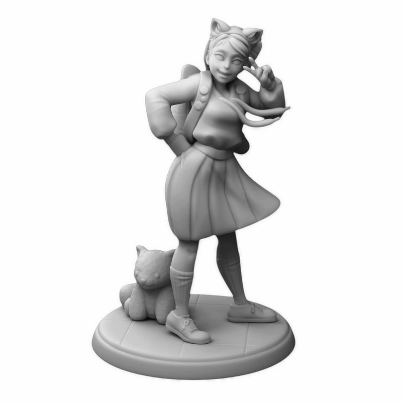 Red Panda Fangirl | Magical Girl | Twin Goddess Miniatures