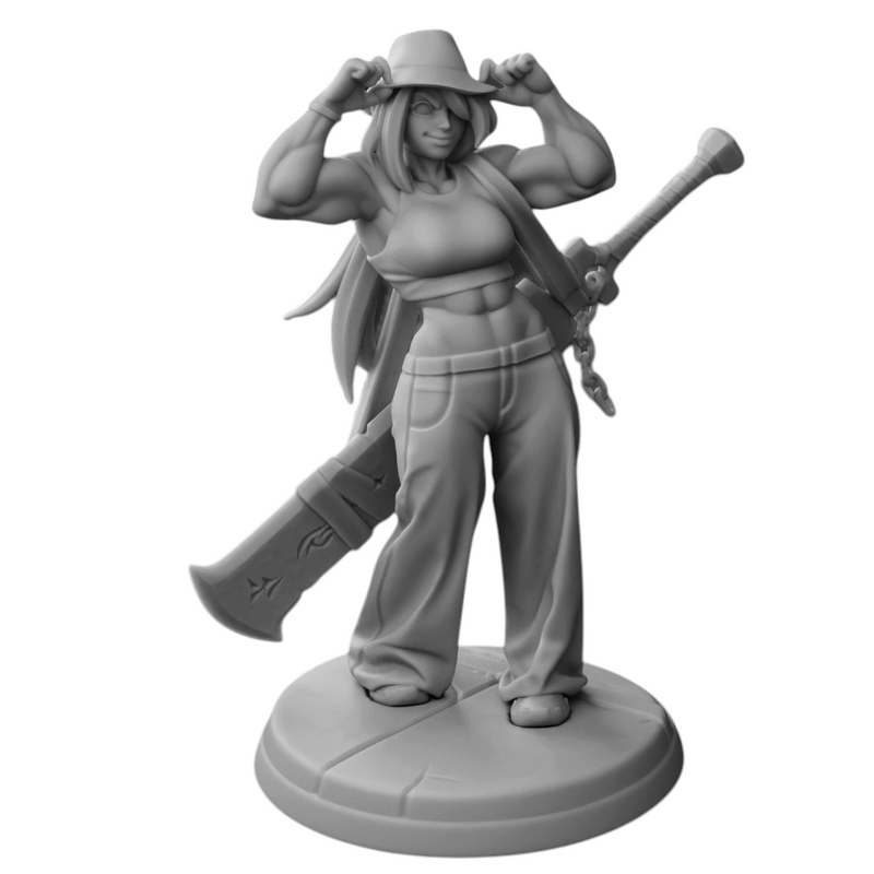 Half Orc Breaker | Modern and Ancient Fantasy | Twin Goddess Miniatures