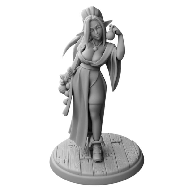 Elven Love-Potion Merchant Silfie | Re-forged Adventurers | Fantasy Miniature | Twin Goddess Miniatures