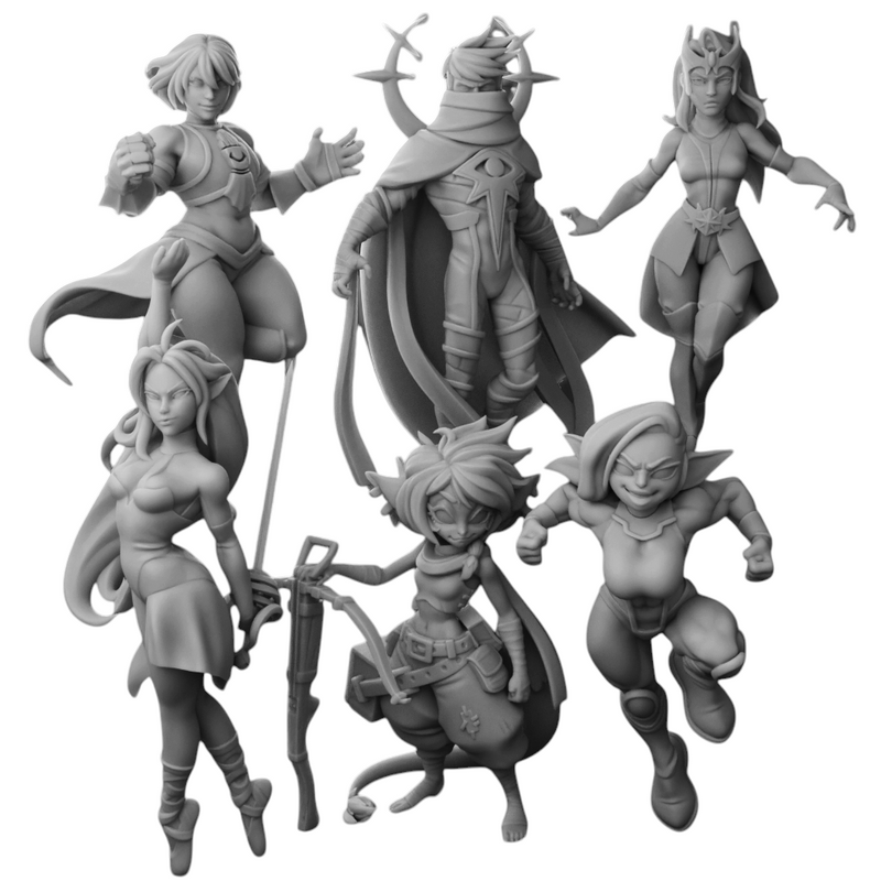 Super Hero Miniatures | Fantasy Miniature | Twin Goddess Miniatures