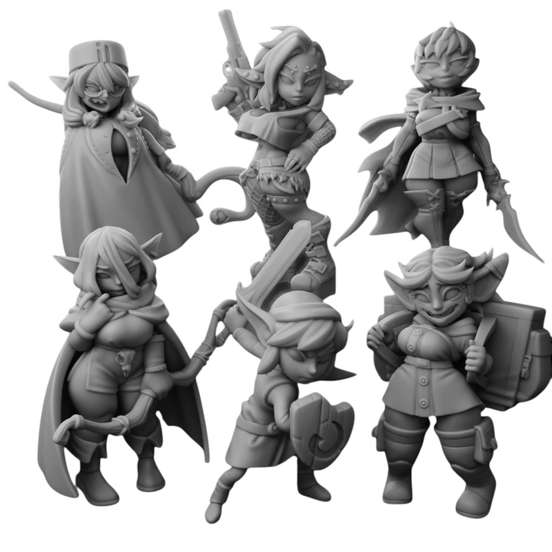 Goblin Party Miniatures | Fantasy Miniature | Twin Goddess Miniatures