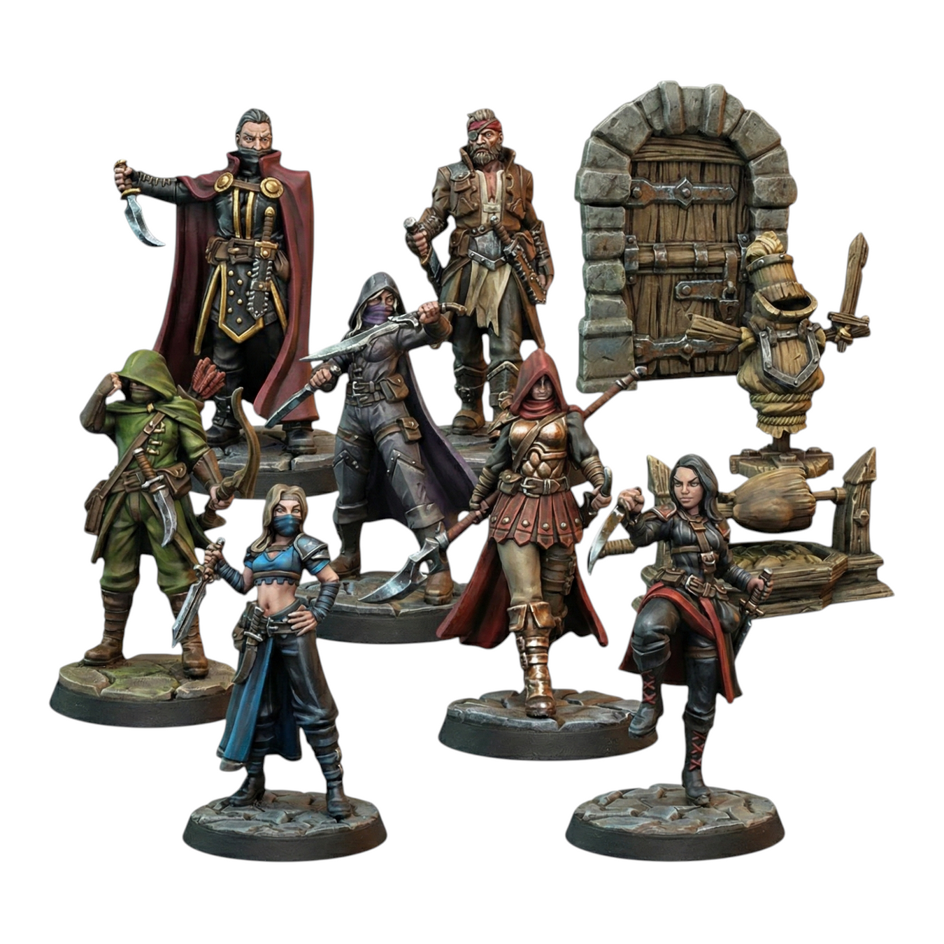 Thieves Guild, 28/32mm resin fantasy miniature, unpainted