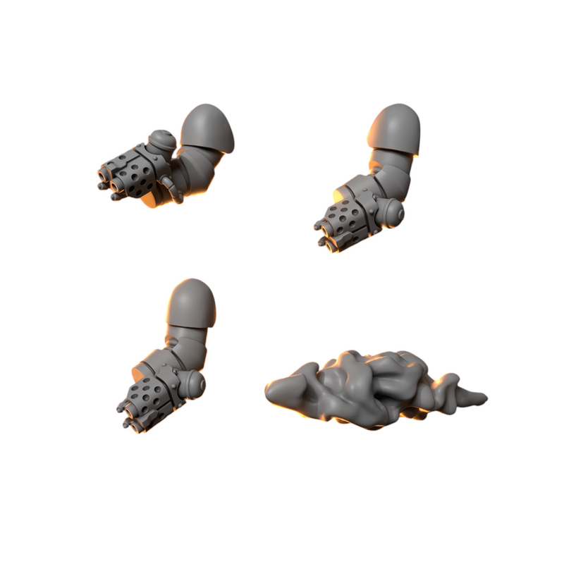 Wrist Flammer Throwers Anvil Wardens Conversion Bits For 28mm 32mm Sci-fi Space Knights