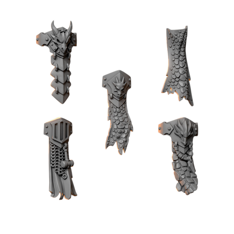 Loin Cloths Pack Anvil Wardens Conversion Bits For 28mm 32mm Sci-fi Space Knights