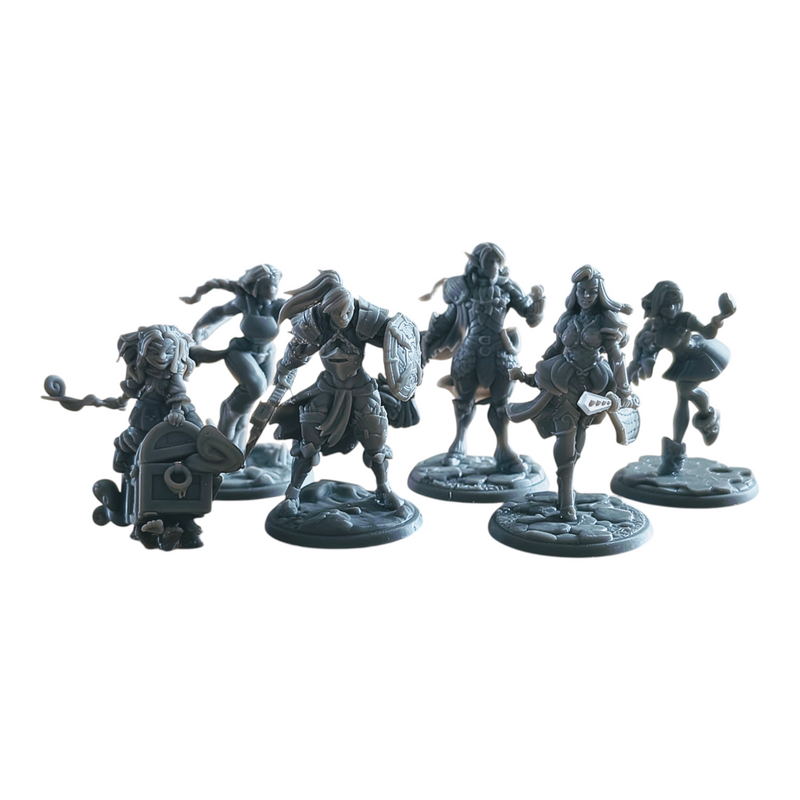 Oaken Hollow Heroes Miniatures | Resin 3D Printed DnD TTRPG Fantasy | Twin Goddess Miniatures