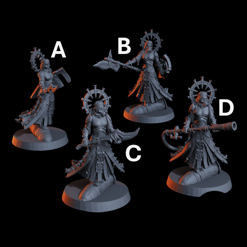 Gravefront Ghoul Barbed Wire Saint Miniatures | Trench Grimdark | Diceverse