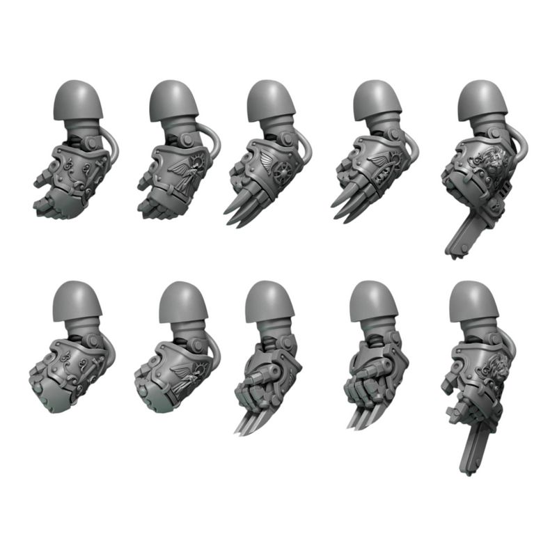 Big Fists & Claws | Eternal Pilgrims | Conversion Bits For 28mm 32mm Sci-fi Marines