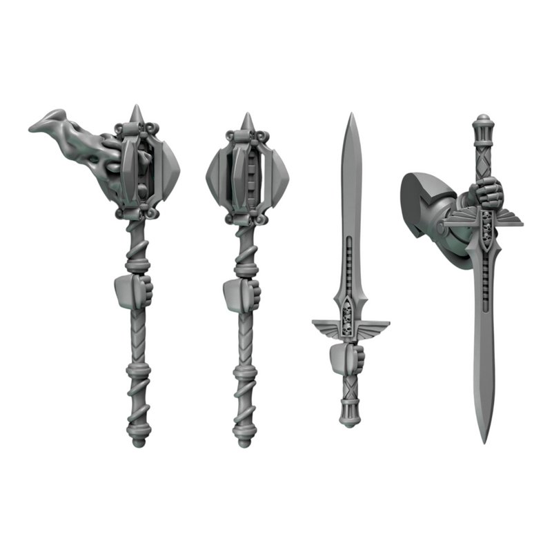 One Handed Melee Weapons | Eternal Pilgrims | Conversion Bits For 28mm 32mm Sci-fi Marines