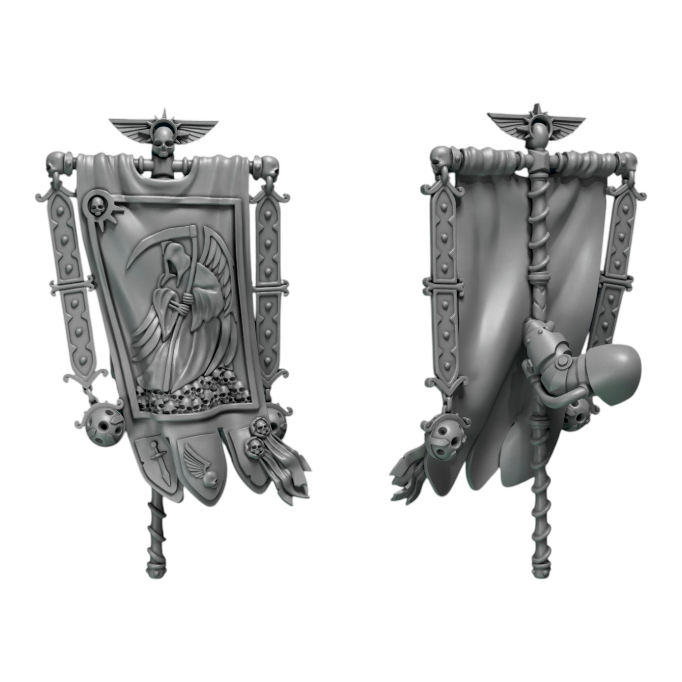 Banner, resin conversion bits for 28/32mm wargaming miniatures