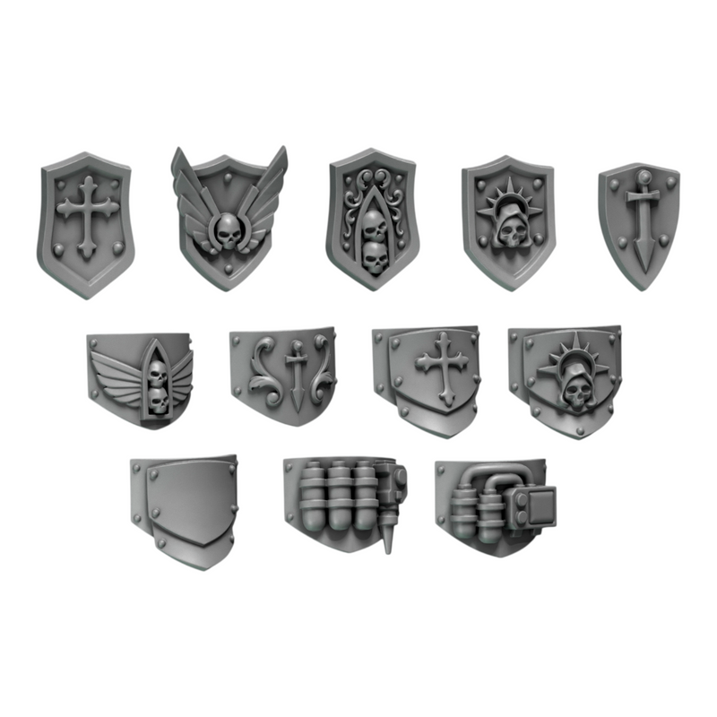 Armour Decorations | Eternal Pilgrims | Conversion Bits For 28mm 32mm Sci-fi Space Knights
