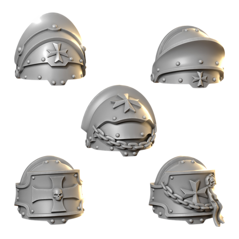 Shoulder Pads Pack 1 | Eternal Crusaders | Conversion Bits For 28mm 32mm Sci-fi Marines