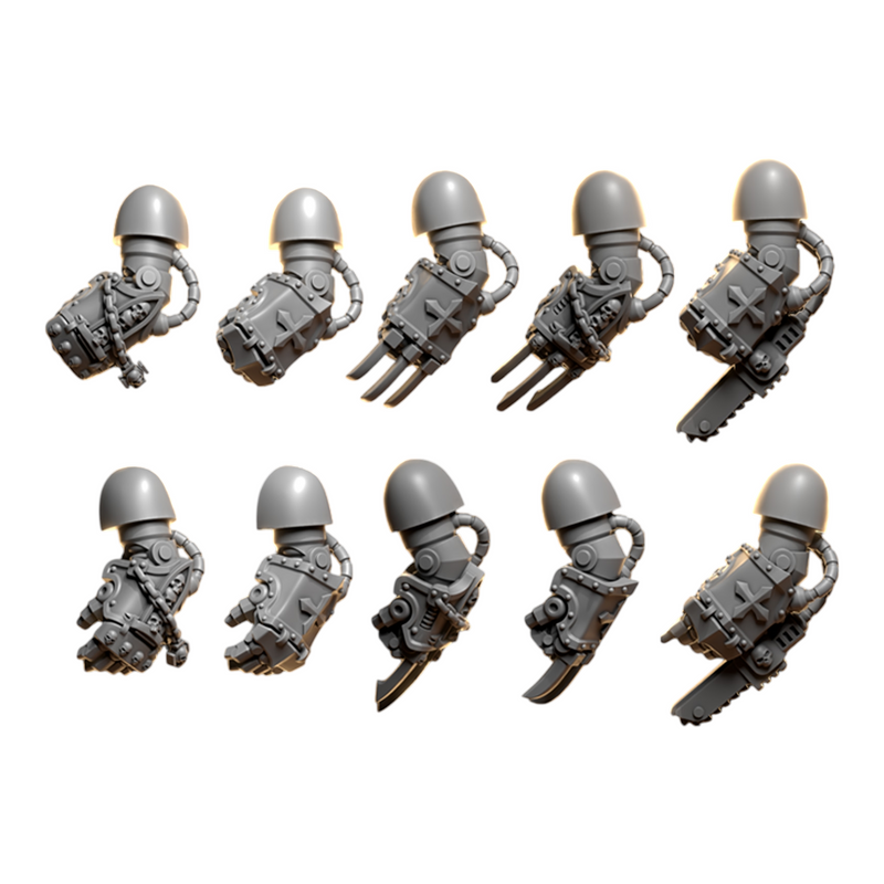 Big Fists & Claws | Eternal Crusaders | Conversion Bits For 28mm 32mm Sci-fi Marines