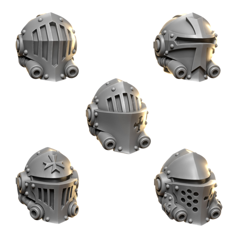Big Helmets Pack | Eternal Crusaders | Conversion Bits For 28mm 32mm Sci-fi Marines